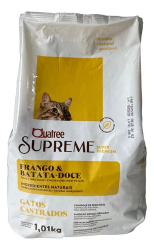 QUATREE SUPREME GATOS ADULTO CAST FRANGO 10,1KG