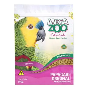 MEGAZOO PAPAGAIO EXTRUSADA 600MG